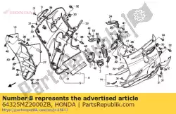 illus instellen * type13 * van Honda, met onderdeel nummer 64325MZ2000ZB, bestel je hier online: