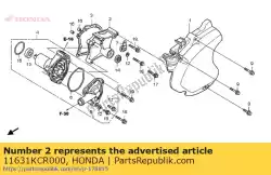 Aqui você pode pedir o cobrir, mudar em Honda , com o número da peça 11631KCR000: