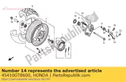 Tutaj możesz zamówić rami?, fr. Hamulec od Honda , z numerem części 45410GT8600: