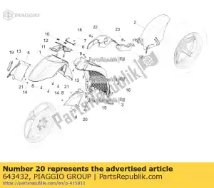 Piaggio Group 643432 riflettore - Il fondo