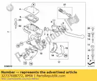 32737688772, BMW, câble d'accélérateur, contact de rupture (à 01/2004) bmw  1200 2001 2002 2003 2004, Nouveau