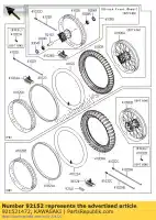 921521472, Kawasaki, collar, freno delantero dr kawasaki kx  m r f kx125 kx250 kx250f kx450f 125 250 450 , Nuevo