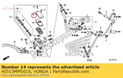 Here you can order the cap, master cylinder (nissin) from Honda, with part number 45513MM5016: