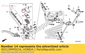 honda 45513MM5016 cap, master cylinder (nissin) - Bottom side