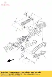 Aqui você pode pedir o braço traseiro comp. Em Yamaha , com o número da peça 21W221100035: