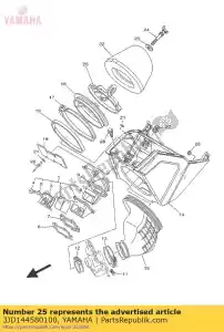 yamaha 3JD144580100 guia - Lado inferior