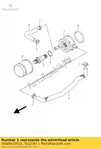 Suzuki 1660022H10 zespó? ch?odnicy, olej - Dół