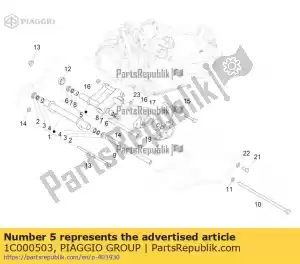 Piaggio Group 1C000503 complete swinging arm on engine side - Bottom side