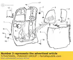 Aquí puede pedir solapa de Piaggio Group , con el número de pieza 575425000L: