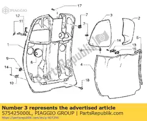 Piaggio Group 575425000L solapa - Lado inferior