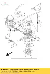 Ici, vous pouvez commander le carburateur assy auprès de Suzuki , avec le numéro de pièce 1320101DL0: