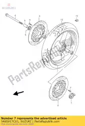 doos, speedo van Suzuki, met onderdeel nummer 5460017C01, bestel je hier online: