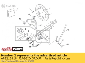 aprilia AP8213418 screw - Bottom side