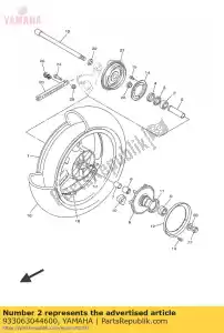 yamaha 933063044600 lager - Onderkant