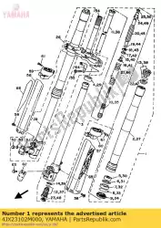 voorvork assy (l. H) van Yamaha, met onderdeel nummer 4JX23102M000, bestel je hier online: