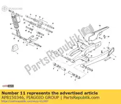 Ici, vous pouvez commander le vis à six pans creux m12x78,5 auprès de Piaggio Group , avec le numéro de pièce AP8150346: