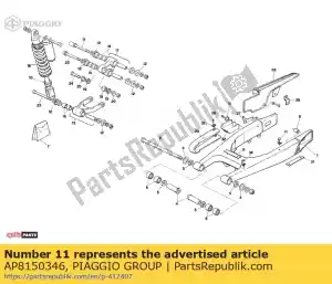 Piaggio Group AP8150346 ?ruba imbusowa m12x78,5 - Dół