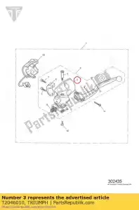 triumph T2046010 behuizing koppelingshendel - Onderkant