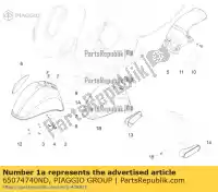 65074740ND, Piaggio Group, parafango anteriore     , Nuovo