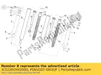 JC52260X92000, Piaggio Group, shock absorber aprilia scarabeo 125 2007 2009 2011, New