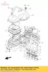 Aqui você pode pedir o caso, filtro de ar 2 em Yamaha , com o número da peça 2D1144210000: