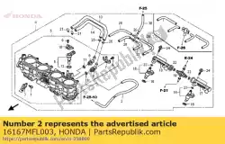 Here you can order the tube, 3. 5x830 from Honda, with part number 16167MFL003: