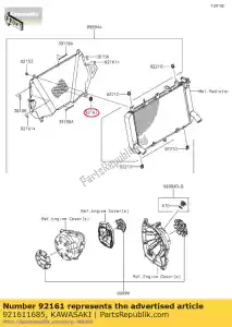 kawasaki 921611685 serranda, 8x22x10 en650aff - Il fondo