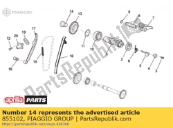 Aprilia 855102, Special screw m16x1, OEM: Aprilia 855102