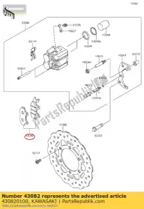 kawasaki 430820100 pad-assy-brake klx125caf - La partie au fond