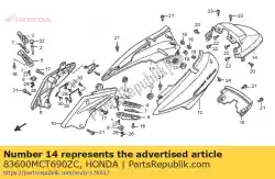 Aqui você pode pedir o conjunto de capa, rr. Corpo (wl) em Honda , com o número da peça 83600MCT690ZC:
