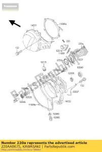 kawasaki 220AA0675 schroefdraadkop, 6x75 standaard - Onderkant