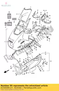 Suzuki 0150008127 tornillo - Lado inferior