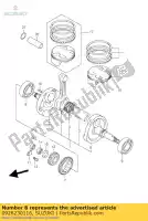 0926230116, Suzuki, roulement, manivelle suzuki lt r 450 2006 2007 2008 2009 2010 2011, Nouveau