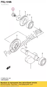 suzuki 0910310290 perno, 10x20 - Lado inferior