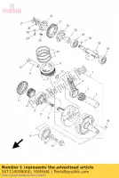 5XT114000000, Yamaha, zespó? wa?u korbowego yamaha xg 250 2005, Nowy