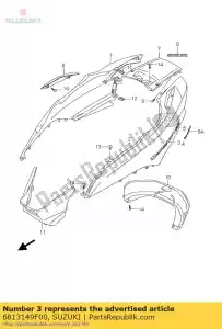 Suzuki 6813149F00 embem - Il fondo