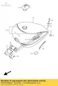 suzuki 4420038820 cap ass,fuel ta - Bottom side