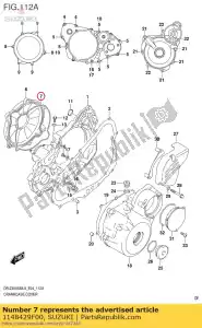 suzuki 1148429F00 o-ring,clutch c - Bottom side