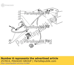 Aprilia 257814, Slangklem klik d.12.5, OEM: Aprilia 257814