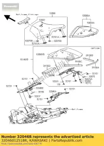 Kawasaki 32046012518R sede della staffa - Il fondo