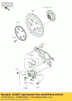 210070632, Kawasaki, rotor, sensor, rr zx1000nff kawasaki h2 h2r 1000 2015 2016, Novo