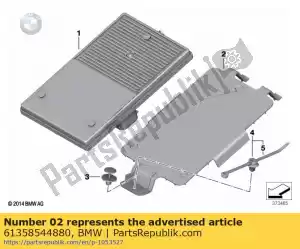 bmw 61358544880 montageplaat ecu - Linkerkant