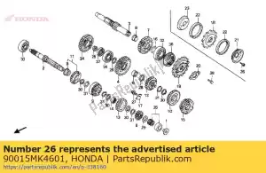 Honda 90015MK4601 boulon, spécial 6x21 - La partie au fond