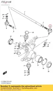 Suzuki 5126045G00 end.rod,r - Bottom side