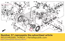 bout, ubs, 8x17 van Honda, met onderdeel nummer 90101HN2680, bestel je hier online: