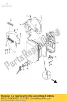 6813124B0022Z, Suzuki, embleem, frame co suzuki ls savage p f ls650fp ls650p 650 , Nieuw