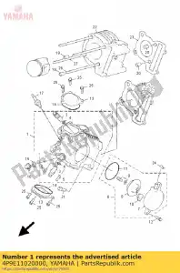 yamaha 4P9E11020000 culasse assy - La partie au fond