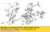 45125MBTD11, Honda, hose, r. fr. brake main honda xl varadero v va xl1000v 1000 , New