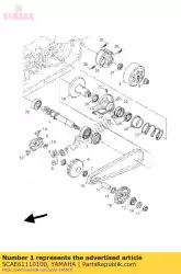 Aqui você pode pedir o engrenagem, acionamento primário em Yamaha , com o número da peça 5CAE61110100: