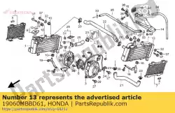 Here you can order the radiator comp., l. From Honda, with part number 19060MBBD61:
